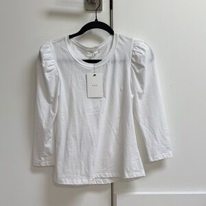 A.L.C. Kids Classic White Long Sleeve Tee